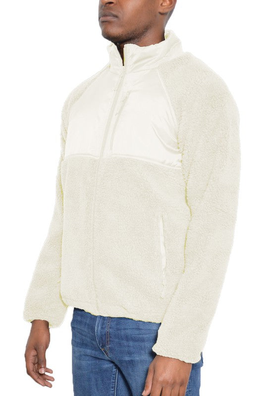 Men's Full Zip Sherpa Jacket