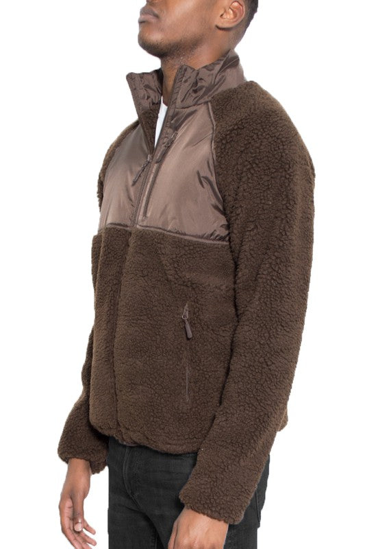 Men's Full Zip Sherpa Jacket