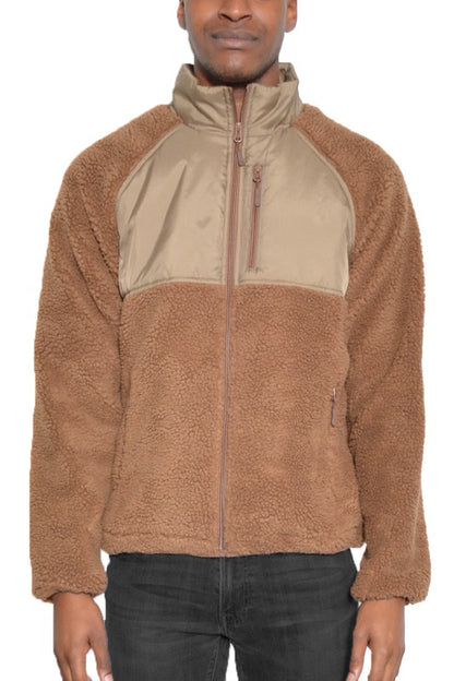 Men's Full Zip Sherpa Jacket