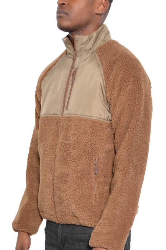 Men's Full Zip Sherpa Jacket