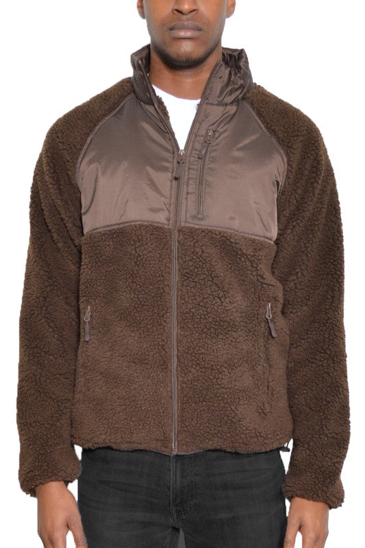 Men's Full Zip Sherpa Jacket