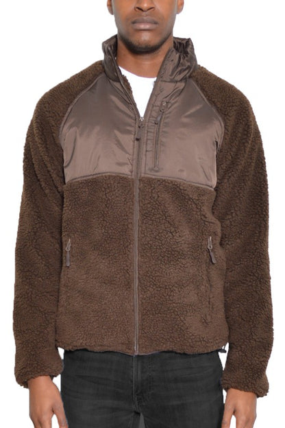 Men's Full Zip Sherpa Jacket