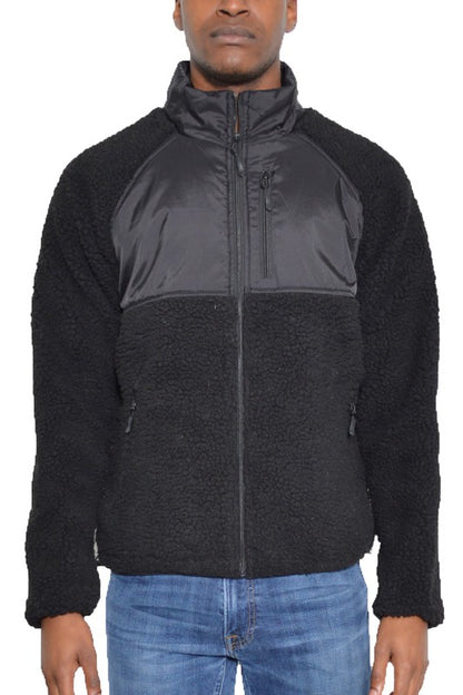 Men's Full Zip Sherpa Jacket