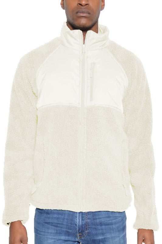 Men's Full Zip Sherpa Jacket