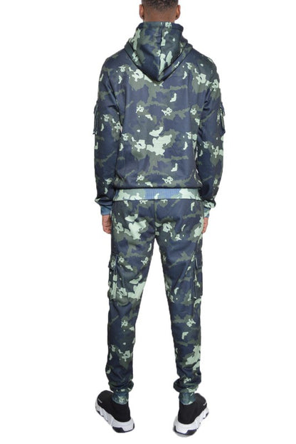 Men's Full Camo Hoodie Sweatsuit