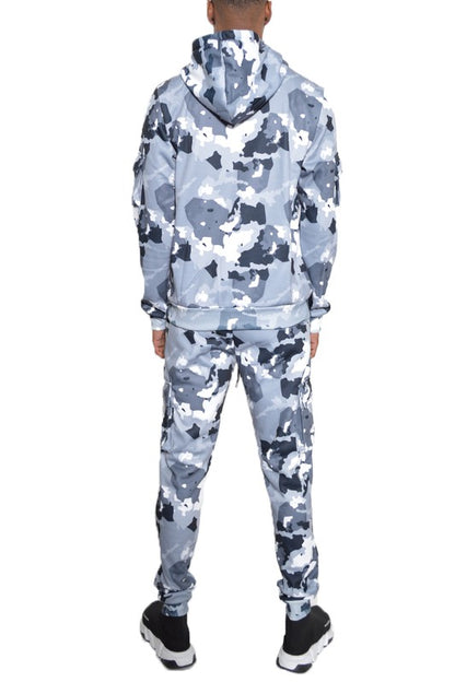 Men's Full Camo Hoodie Sweatsuit