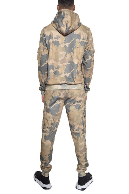 Men's Full Camo Hoodie Sweatsuit