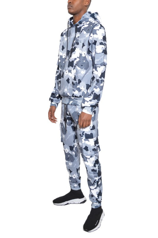 Men's Full Camo Hoodie Sweatsuit