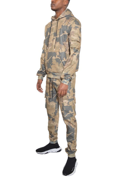 Men's Full Camo Hoodie Sweatsuit