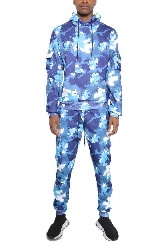 Men's Full Camo Hoodie Sweatsuit