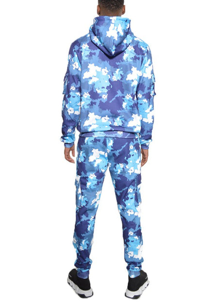 Men's Full Camo Hoodie Sweatsuit