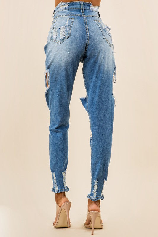 Multi-Cut Denim Jeans