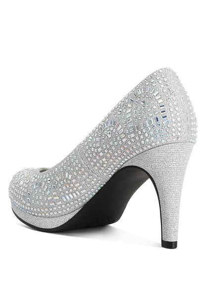 Jolly Exquisite Rhinestone Stiletto Pumps