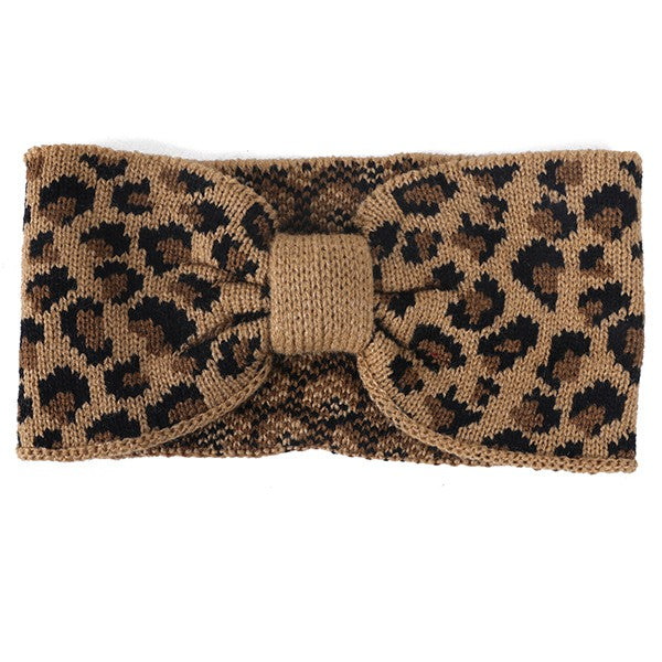 LEOPARD PRINT WINTER HEAD BAND