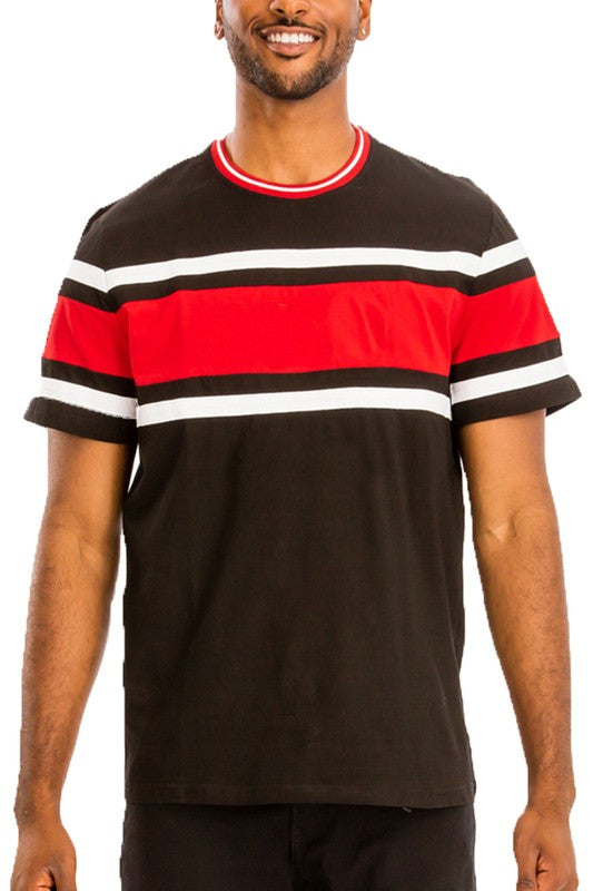 Men's Cotton Three Stripe T-Shirt