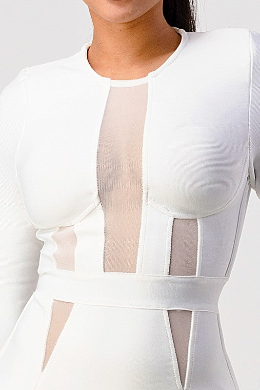 LONGSLEEVE BANDAGE DRESS