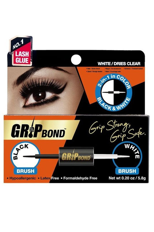 Black & White Brush Latex Free Lash Adhesive