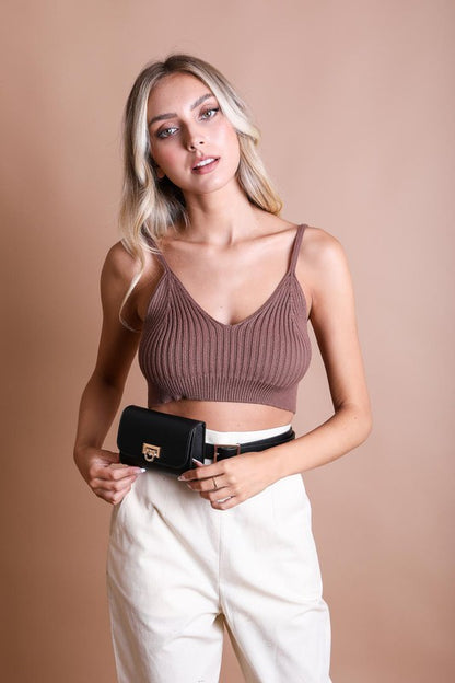 Mini Faux Leather Waist Belt Bag