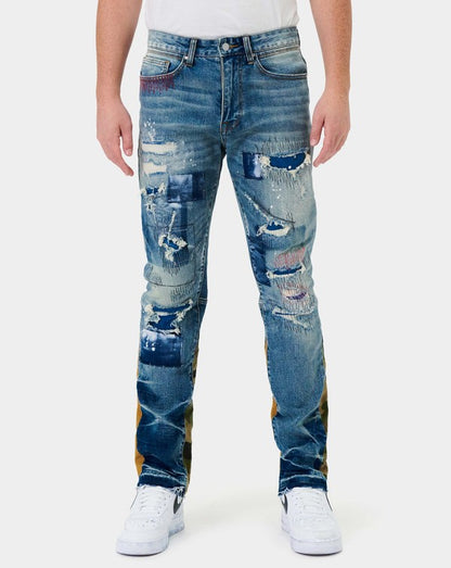 Men's Heavy Rip & Repair Slim Fit Jeans First Row