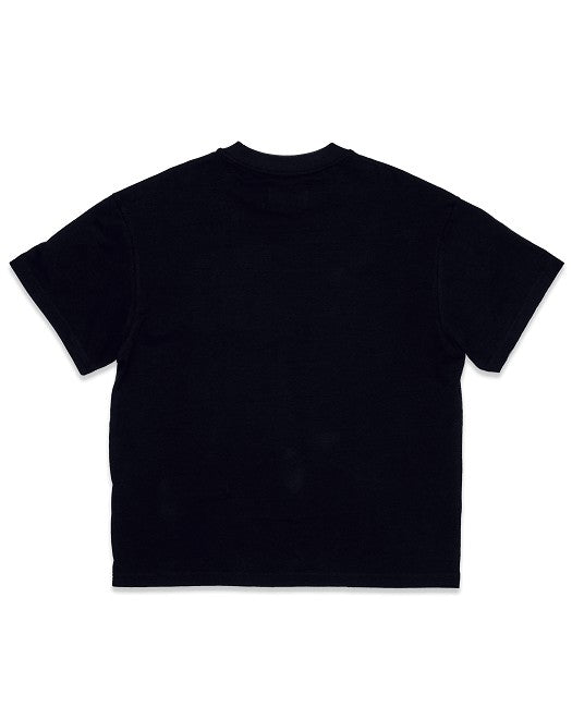 Men's Chenille Patch Tee - Black First Row