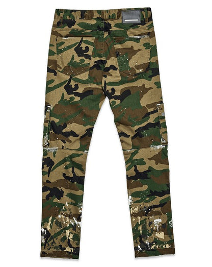 Men's Camo Multi-cargo Slim Fit JEans First Row