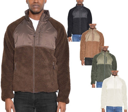 Men's Full Zip Sherpa Jacket