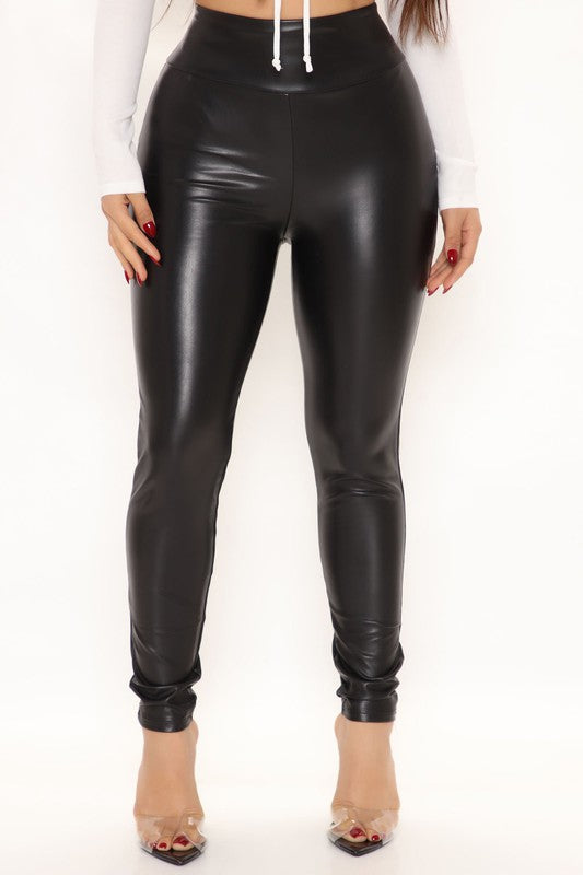 Skinny Faux Leather Leggings 5Besties