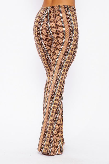 Paisley Boho Print Bell Bottom Pants 5Besties