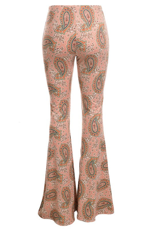 Boho Print Bell Bottom Pants 5Besties