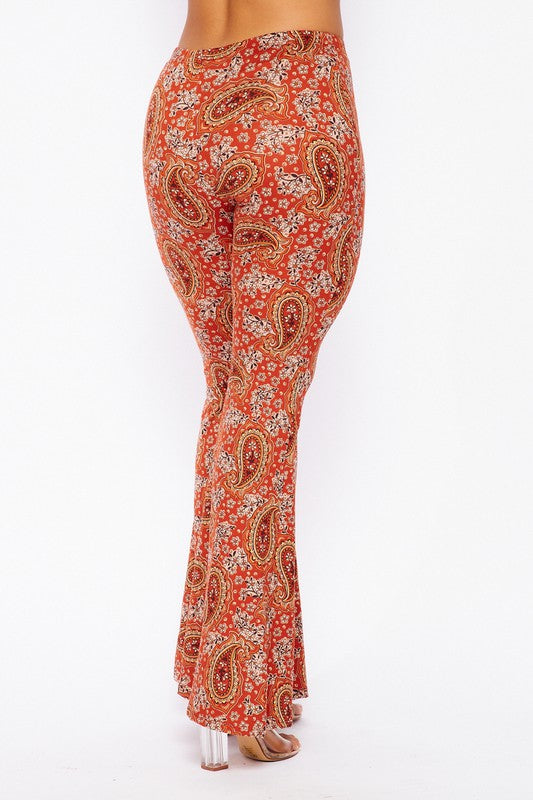 Boho Print Bell Bottom Pants 5Besties