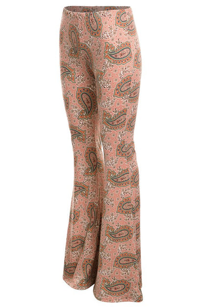 Boho Print Bell Bottom Pants 5Besties