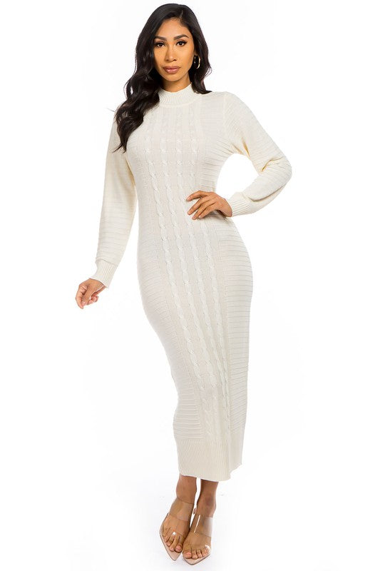 Bodycon Maxi Sweater Dress