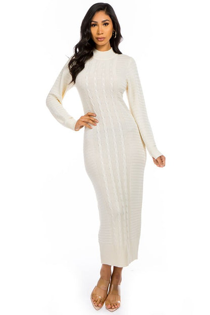 Bodycon Maxi Sweater Dress