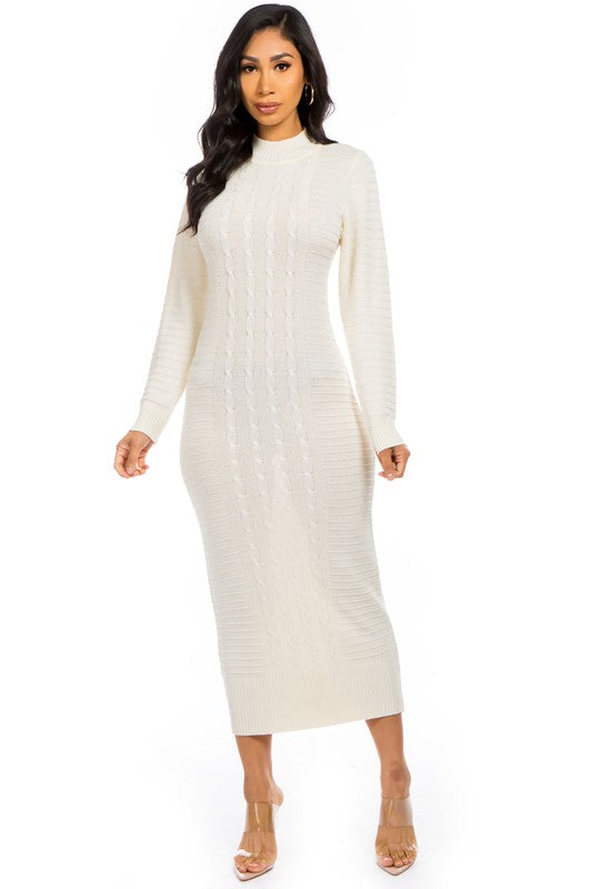 Bodycon Maxi Sweater Dress