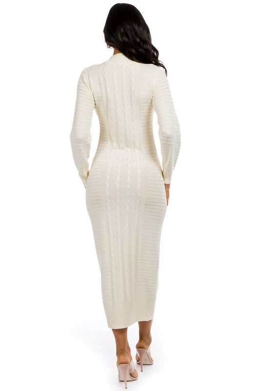 Bodycon Maxi Sweater Dress