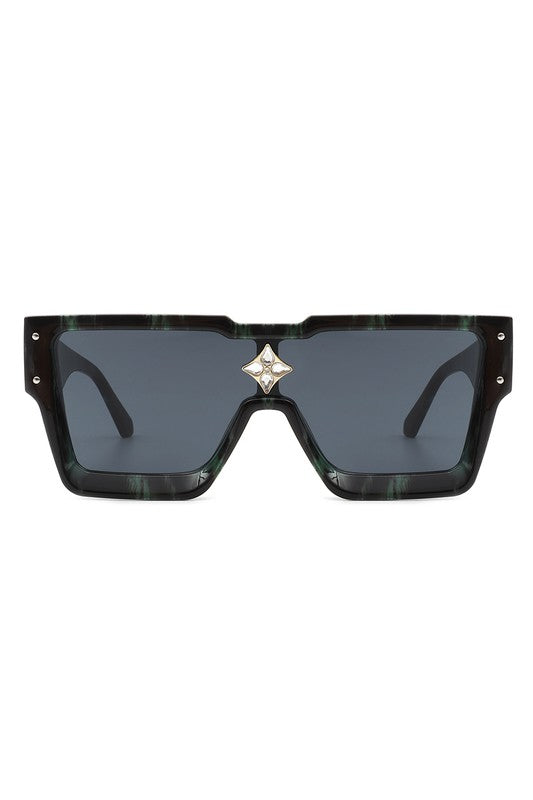 Square Oversize Retro Modern Fashion Sunglasses