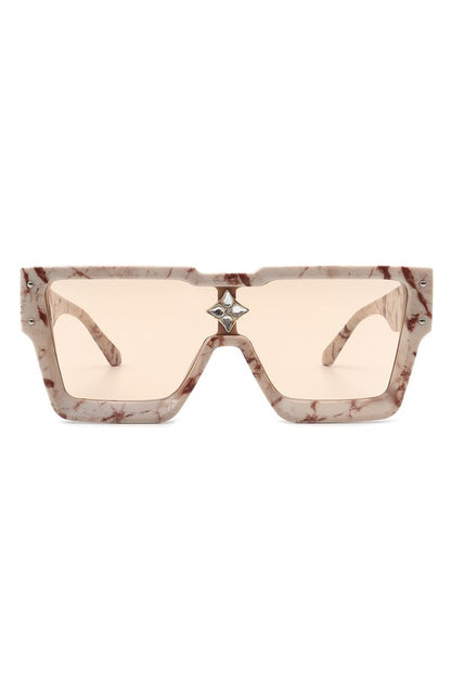 Square Oversize Retro Modern Fashion Sunglasses