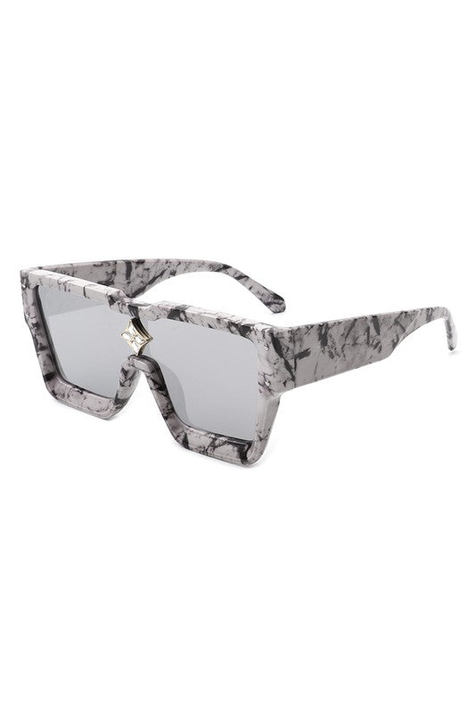 Square Oversize Retro Modern Fashion Sunglasses