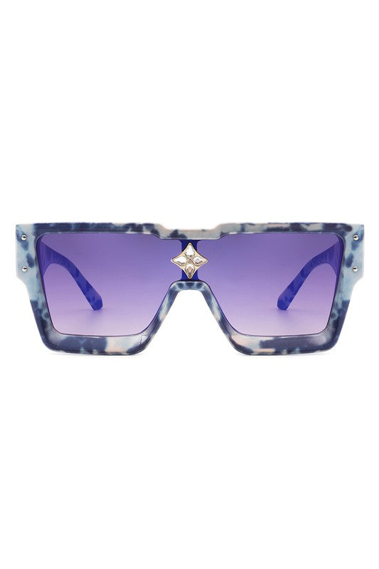 Square Oversize Retro Modern Fashion Sunglasses