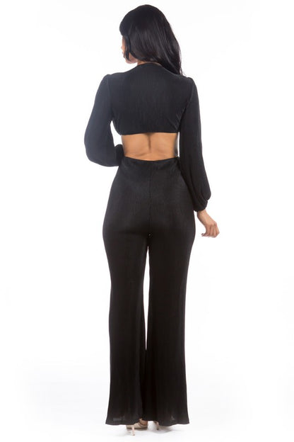 Cutout Wide Leg Jumpsuit