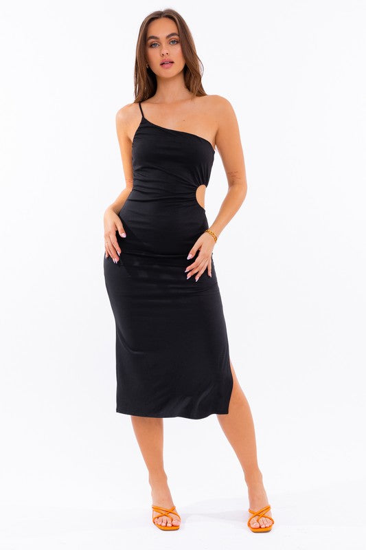 One Shoulder Midi Dress LE LIS