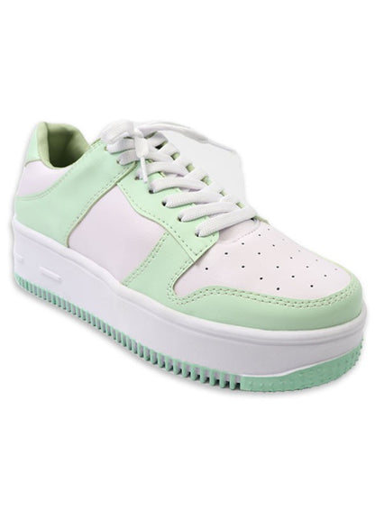 Lace up Low Top Platform Sneaker