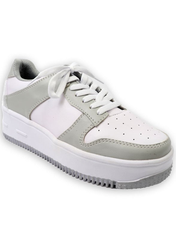 Lace up Low Top Platform Sneaker