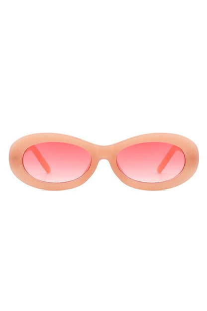 Oval Retro Narrow Small 90s Round Sunglasses