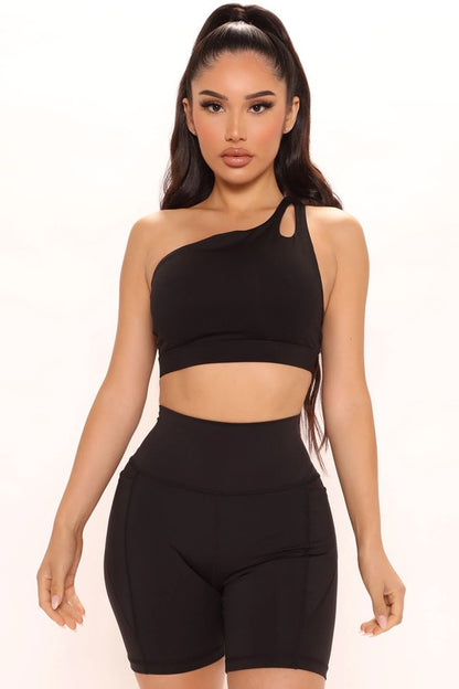 Sports Bra & Biker Short Set