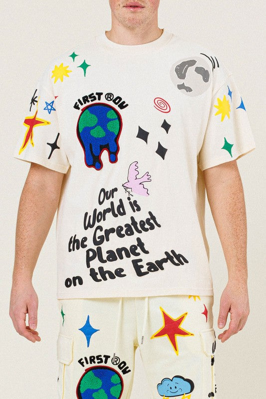 Menas Earth Graphic Tee