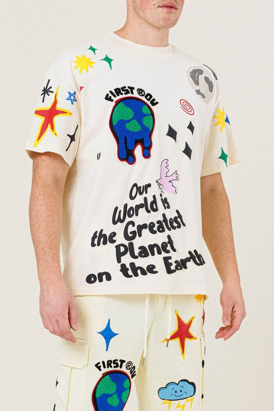 Menas Earth Graphic Tee