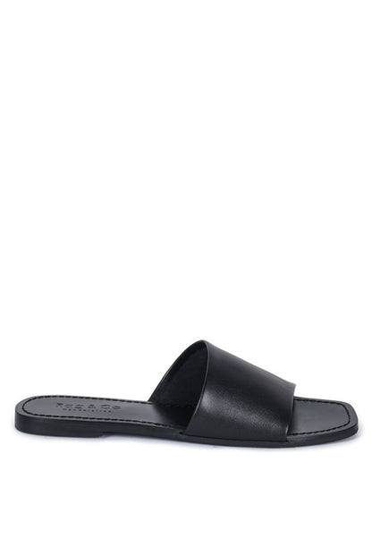 TATAMI LEATHER CLASSIC SLIDE FLATS