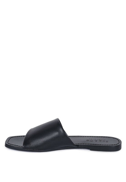 TATAMI LEATHER CLASSIC SLIDE FLATS