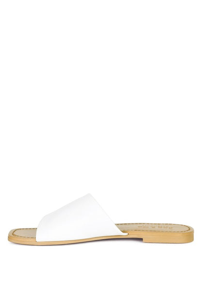 TATAMI LEATHER CLASSIC SLIDE FLATS